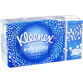 Kleenex 2-warstwowe chusteczki papierowe Everyday, 8× 9 szt. Kleenex 2-warstwowe chusteczki papierowe Everyday, 8× 9 szt.