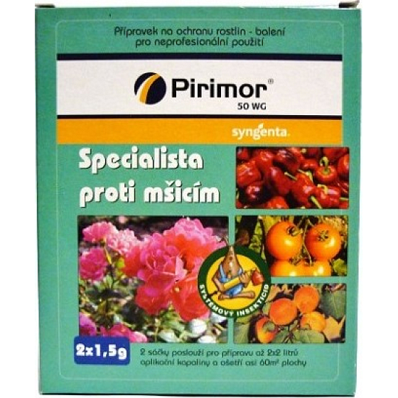 Pirimor 50WG insekticid proti mšicím 2 x 1,5 g
