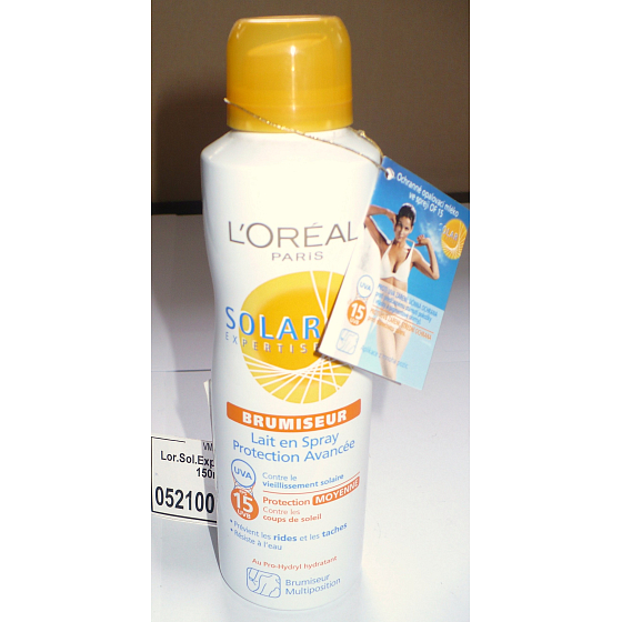 Loreal Paris Solar Expertise SPF15 opalovací mléko 150 ml sprej