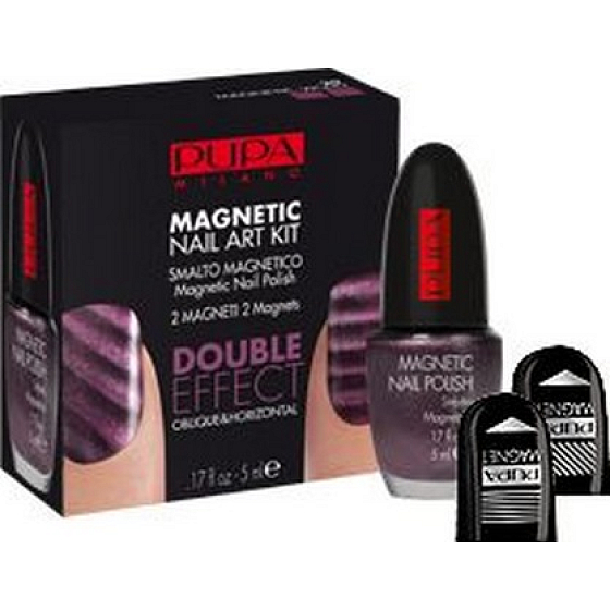 Pupa Nail Magnetic Violet Art Kit sada na zdobení nehtů 5 ml