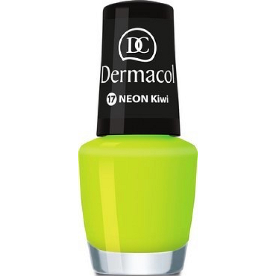 Dermacol Neon Polish Neonový lak na nehty 17 Neon Kiwi 5 ml