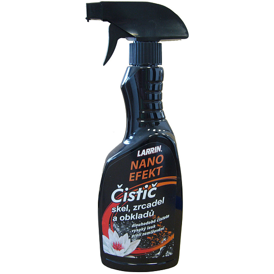 Larrin Nano Efekt środek do czyszczenia szkła, luster i płytek 500 ml spryskiwacz