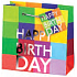 BSB Luxusní dárková papírová taška 14,5 x 15 x 6 cm Happy Birthday