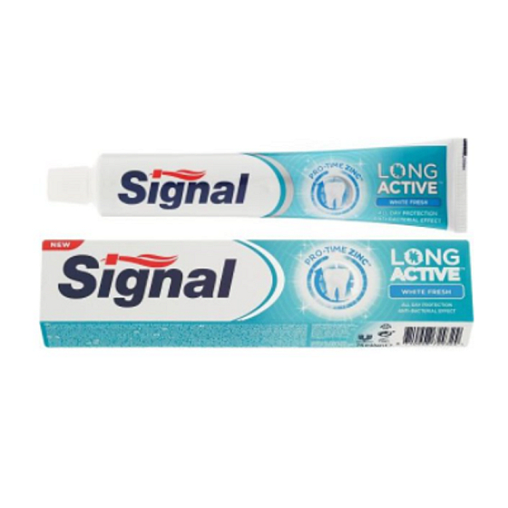 Signal Long Active White Fresh bělicí zubní pasta 75 ml