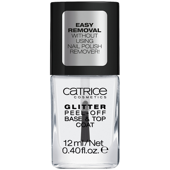 Catrice Dazzle Bomb odlupovací podkladový a krycí lak Glitter C01 Transparent 12 ml