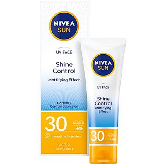 Nivea Sun Shine Control OF 30 zmatňující pleťový krém na opalování 50 ml