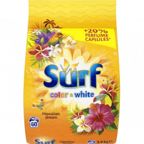 Surf Color & White Hawaiian Dream prášek na praní barevného i bílého prádla 60 dávek 3,9 kg