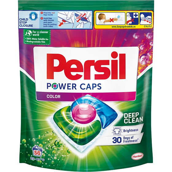Persil Power Caps Color kapsle na praní barevného prádla 56 dávek