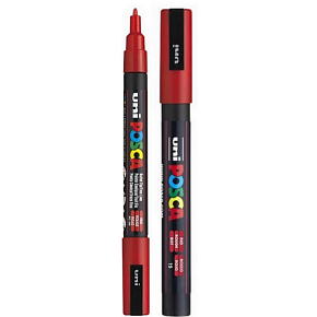Posca Uniwersalny akrylowy pisak 0,9 - 1,3 mm czerwony PC-3M