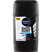 Nivea Men Black & White Invisible Fresh dezodorant w sztyfcie, 50 ml
