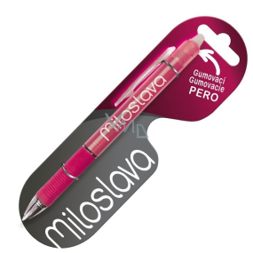 Gumowalne pióro z imieniem Miloslava