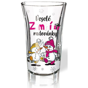 Niekupiony świąteczny zabawny kieliszek Wesołe zimowe radości 40 ml