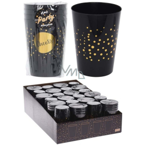 Emocio Szklanki do drinka czarne 75 x 95 mm, 4 x 300 ml