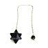 Goldstone Merkaba wahadło, wisiorek z naturalnego kamienia, kamień ambicji