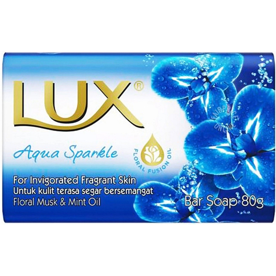 Lux Aqua Sparkle – modré tuhé toaletní mýdlo, 80 g