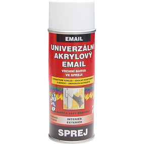 BALSPREJ górna uniwersalna farba akrylowa w sprayu, RAL 9003 biały sygnalizacyjny, 400 ml