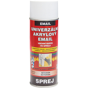 BALSPREJ górna uniwersalna farba akrylowa w sprayu, RAL 9003 biały sygnalizacyjny, 400 ml