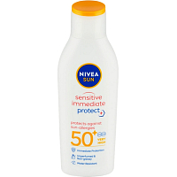 Nivea Sun Sensitive Immediate Protect mleko do opalování OF50+, 200 ml