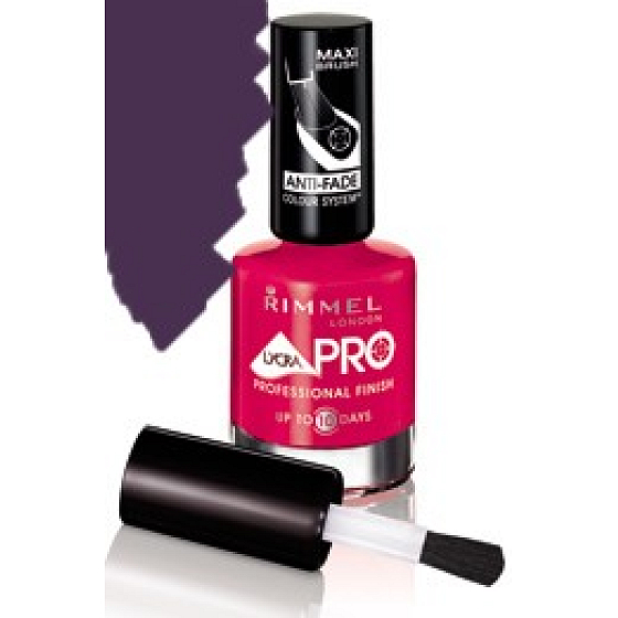 Rimmel London Lycra Pro lak na nehty 406 Purple Addict dlouhotrvajícíí 12 ml