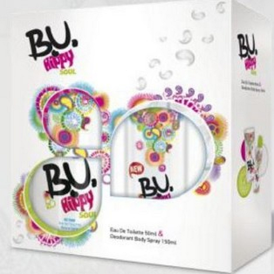 B.U. Hippy Soul toaletní voda 50 ml + deodorant sprej 150 ml, pro ženy dárková sada