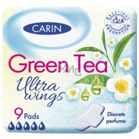Carin Ultra Wings Green Tea wkładki higieniczne 9 sztuk
