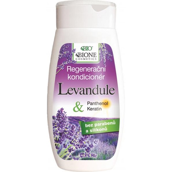 Bione Cosmetics Levandule & Panthenol regenerační kondicionér pro všechny typy vlasů 260 ml