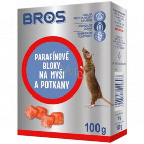 Bros Bloki parafinowe na myszy i szczury 100 g