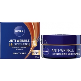 Nivea Anti-Wrinkle+Contouring noční krém pro zlepšení kontur 65+ 50 ml Nivea Anti-Wrinkle+Contouring noční krém pro zlepšení kontur 65+ 50 ml