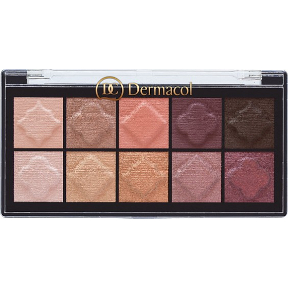 Dermacol Eyeshadow Palette Matt and Pearl paletka očních stínů 01