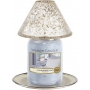 Yankee Candle Kensington stínítko velké 10 x 15 cm + talíř velký 12 x 12 cm na střední a velkou vonnou svíčku Classic