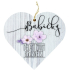 Bohemia Gifts Drewniane dekoracyjne serce z nadrukiem Babcia 12 cm