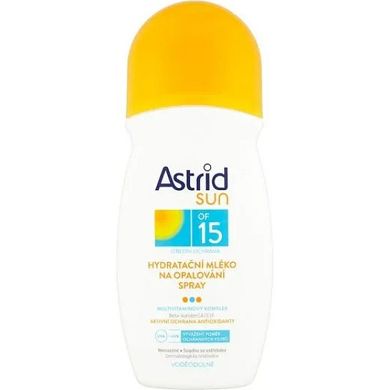 Astrid Sun OF15 hydratační mléko na opalování spray 200 ml