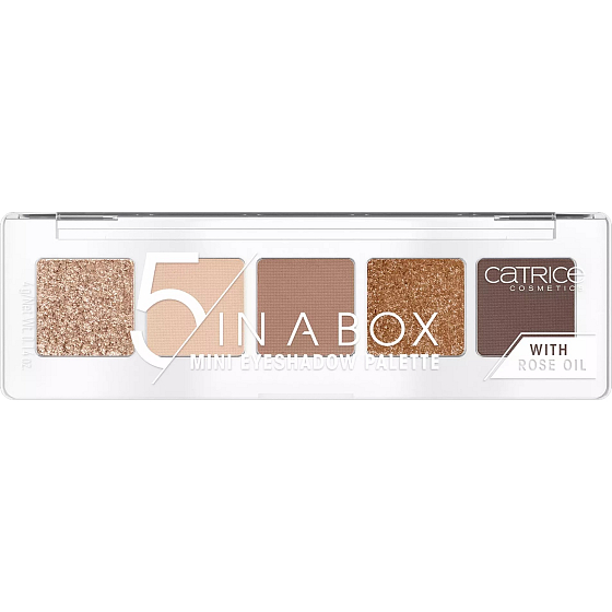 Catrice 5 In A Box Mini Eyeshadow Palette paleta očních stínů 010 Golden Nude Look 4 g
