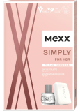 Mexx Simply for Her woda toaletowa 20 ml + mydło toaletowe 75 g, zestaw prezentowy dla kobiet