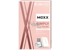 Mexx Simply for Her woda toaletowa 20 ml + mydło toaletowe 75 g, zestaw prezentowy dla kobiet