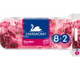 Harmony Premium Garden Pure White 3-warstwowy papier toaletowy, 8+2 role, rolka 17,5 m
