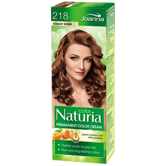 Joanna Naturia farba do włosów z proteinami mlecznymi 218 Miodowa blond