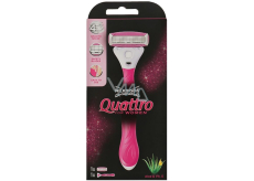 Wilkinson Quattro for Woman maszynka do golenia 4 ostrza dla kobiet + głowica zamienna 1 szt
