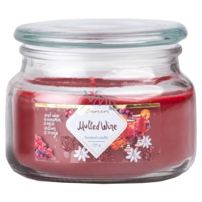 Świeca szklana Emocio 100x79mm z pokrywką Mulled Wine    3009