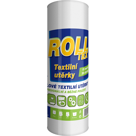 BALsoft Rolltex, tekstylne ręczniki, 15 metrów, 38 kawałków
