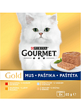Purina Gourmet Gold dla kotów, tuńczyk, wątroba, indyk, wołowina pasztet, 8x85 g