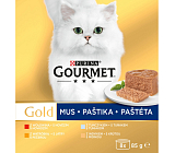 Purina Gourmet Gold dla kotów, tuńczyk, wątroba, indyk, wołowina pasztet, 8x85 g