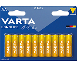 Varta Longlife AA alkaliczne baterie, 10 szt.