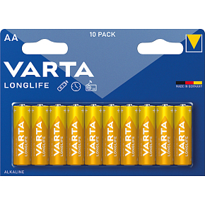Varta Longlife AA alkaliczne baterie, 10 szt.