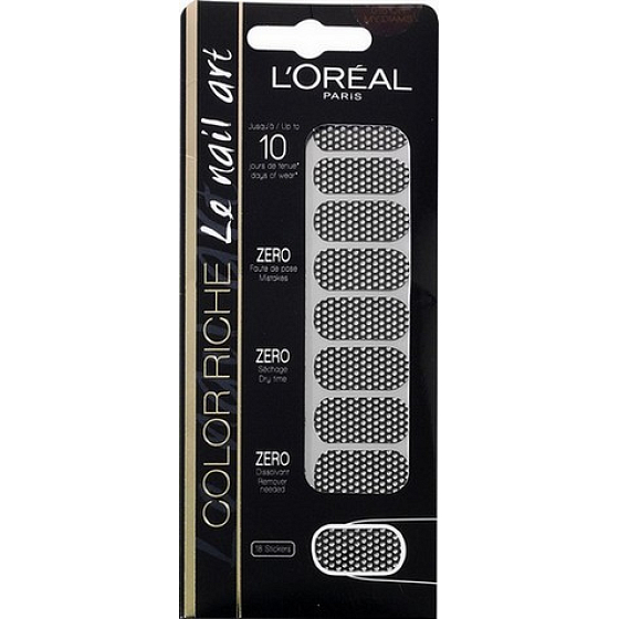 Loreal Paris Color Riche Le Nail Art samolepky na nehty 015 Oh My Diams 18 kusů