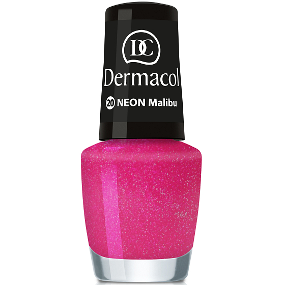 Dermacol Neon Polish Neonový lak na nehty 20 Malibu 5 ml