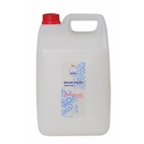 Mika Kiss Classic Antibakteriální tekuté mýdlo, náhradní náplň, 5 l