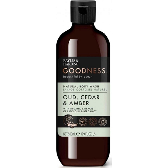 Baylis & Harding Oudové a Cedrové dřevo a Jantar sprchový gel 500 ml