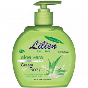 Lilien Exclusive Aloe Vera krémové tekuté mýdlo dávkovač 500 ml Lilien Exclusive Aloe Vera krémové tekuté mýdlo dávkovač 500 ml