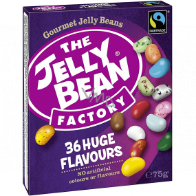 The Jelly Bean Factory 36 smaków żelowe fasolki mix pudełko 75 g